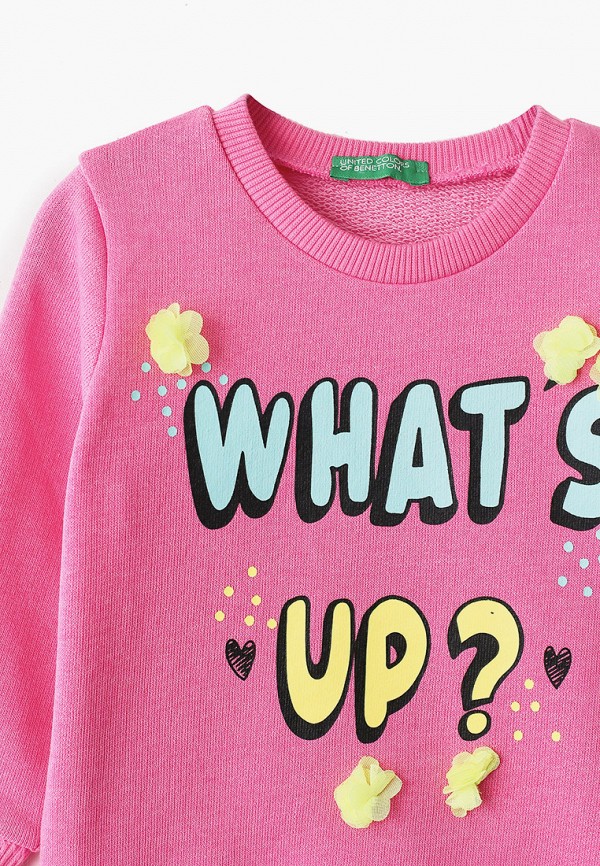 

Свитшот United Colors of Benetton, Розовый, United Colors of Benetton UN012EGHYDK9