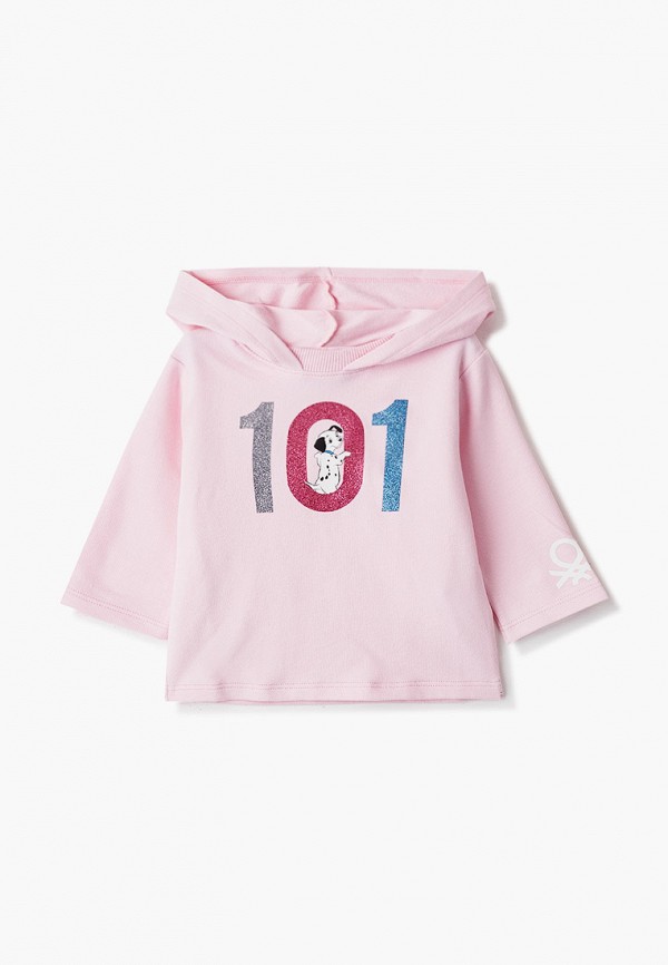 

Худи United Colors of Benetton, Розовый, United Colors of Benetton UN012EGJZLB2