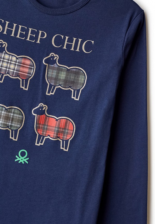 

Лонгслив United Colors of Benetton, Синий, United Colors of Benetton UN012EGJZLY4
