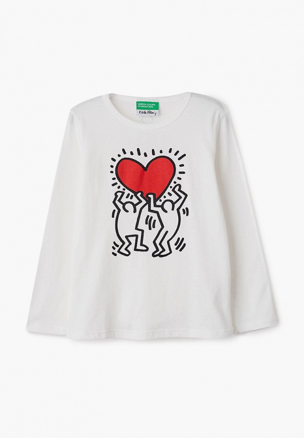 

Лонгслив United Colors of Benetton, Белый, United Colors of Benetton UN012EGJZLY5