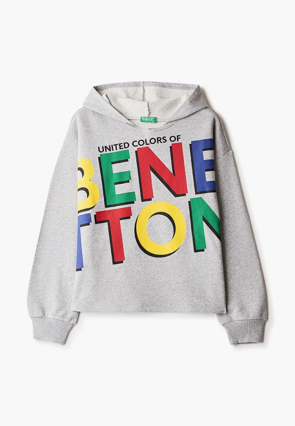

Худи United Colors of Benetton, Серый, United Colors of Benetton UN012EGJZMC4