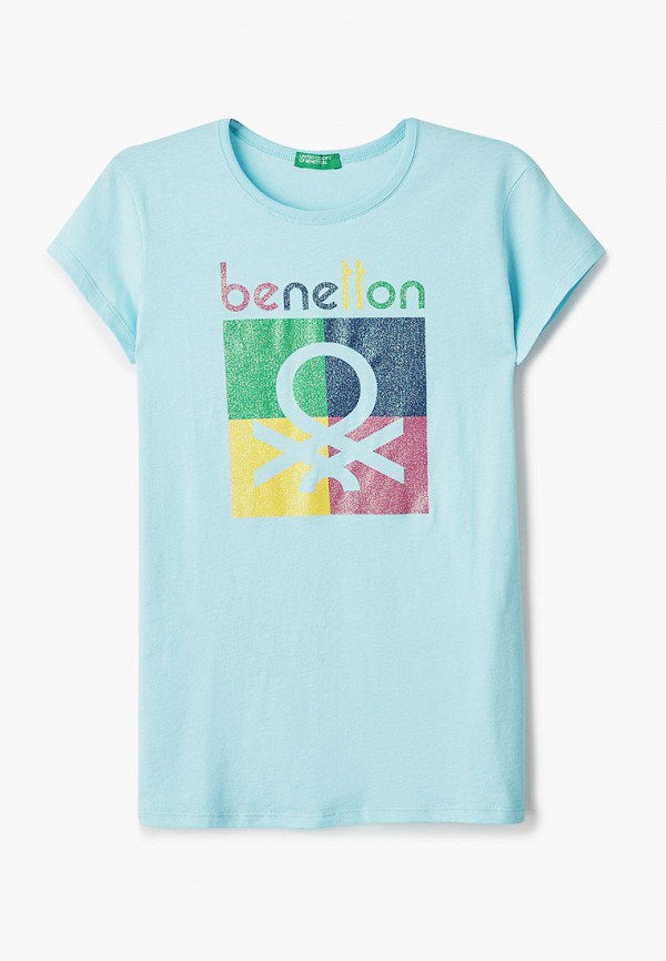 

Футболка United Colors of Benetton, Голубой, United Colors of Benetton UN012EGMHJR7