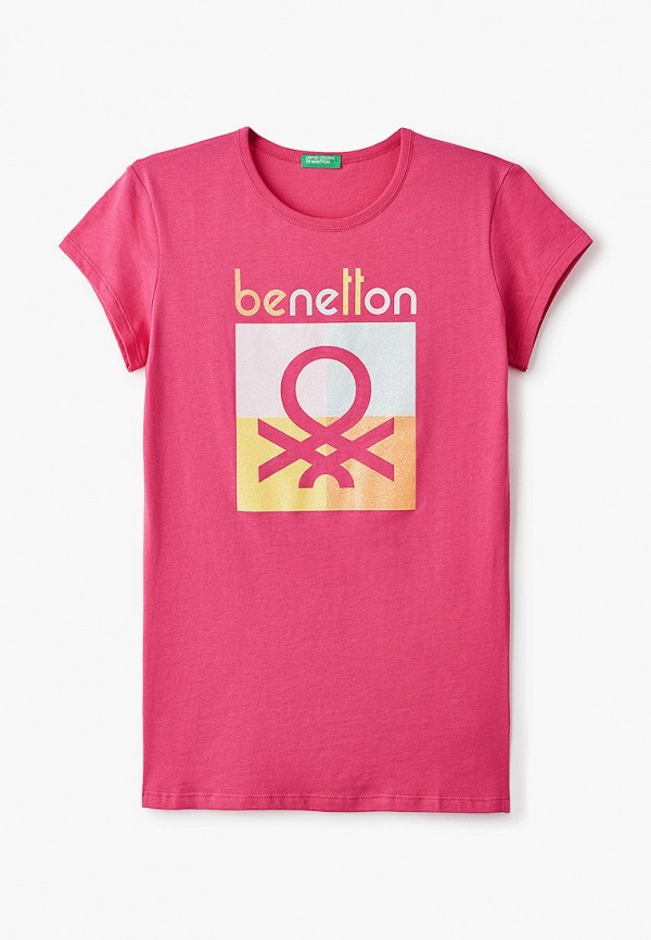 

Футболка United Colors of Benetton, Розовый, United Colors of Benetton UN012EGMHJS2