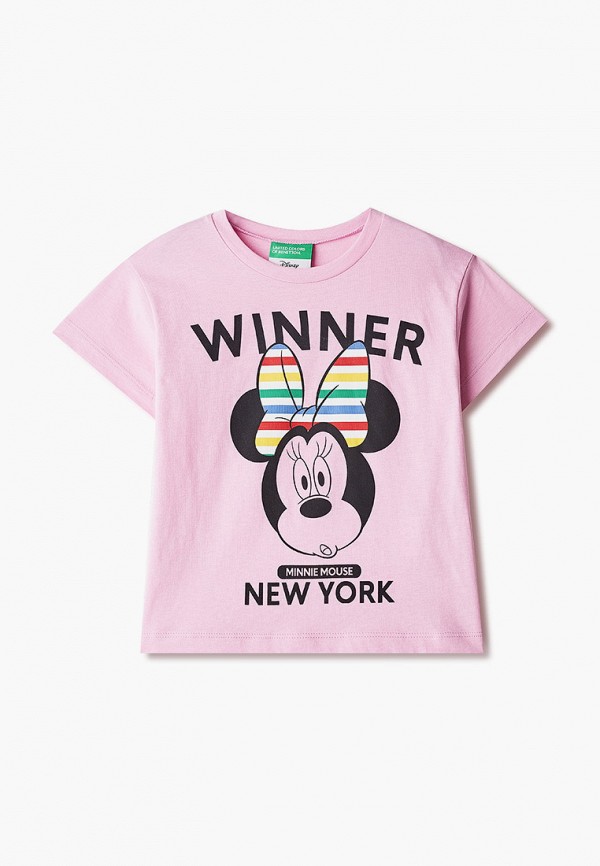 

Футболка United Colors of Benetton, Розовый, United Colors of Benetton UN012EGMHJS6