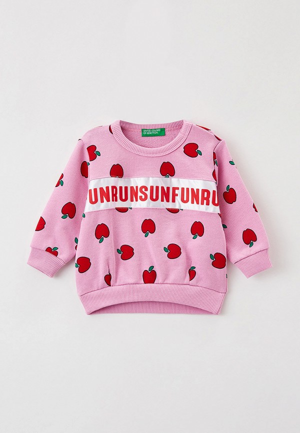 

Свитшот United Colors of Benetton, Розовый, United Colors of Benetton UN012EGMHKB8