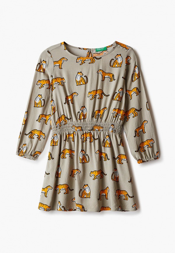 

Платье United Colors of Benetton, Бежевый, United Colors of Benetton UN012EGMHKG7