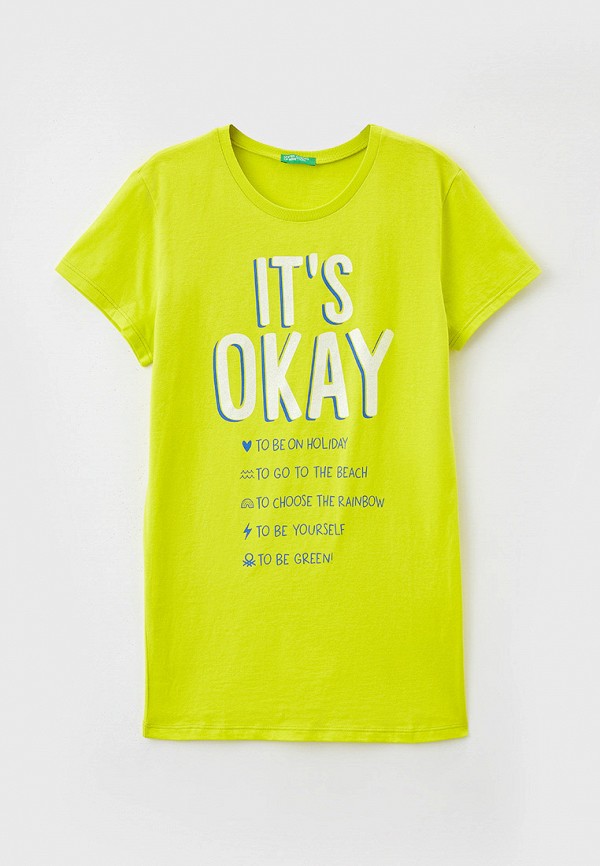

Футболка United Colors of Benetton, Зеленый, United Colors of Benetton UN012EGMHMQ6