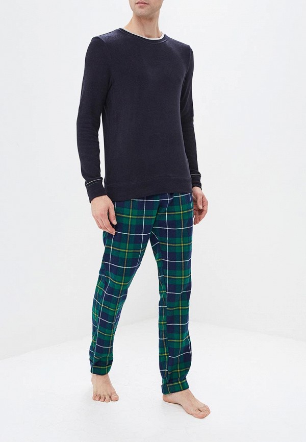 Лонгслив домашний United Colors of Benetton синий 3Q414M405 UN012EMCXAH1