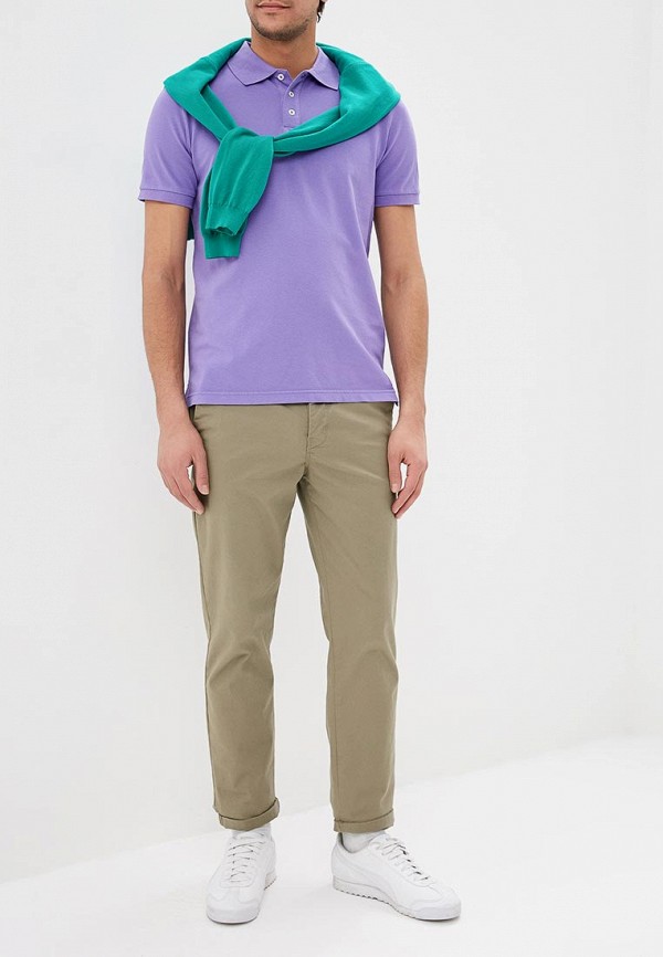 

Поло United Colors of Benetton; United Colors of Benetton UN012EMDXFX9, Фиолетовый