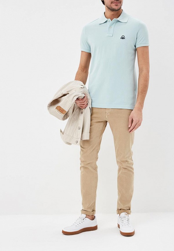 

Поло United Colors of Benetton; United Colors of Benetton UN012EMDXGN8, Бирюзовый