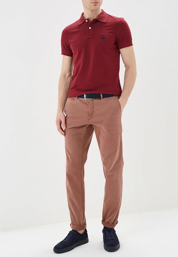 

Поло United Colors of Benetton; United Colors of Benetton UN012EMDXGO6, Бордовый