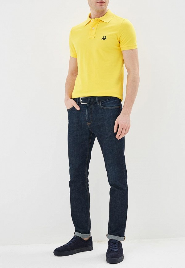 

Поло United Colors of Benetton; United Colors of Benetton UN012EMDXGO8, Желтый