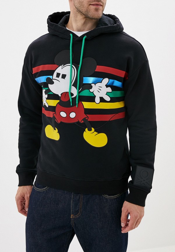 

Худи United Colors of Benetton, Черный, United Colors of Benetton UN012EMFUVJ5