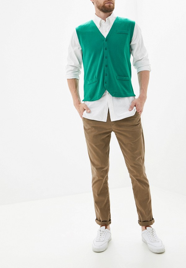 

Жилет United Colors of Benetton, Зеленый, United Colors of Benetton UN012EMFUVM8