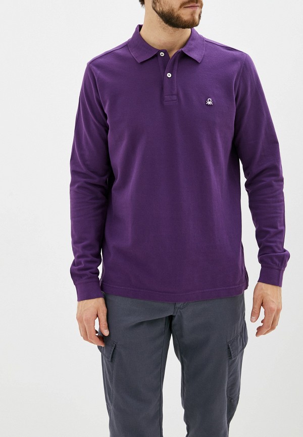 

Поло United Colors of Benetton, Фиолетовый, United Colors of Benetton UN012EMHLVQ7