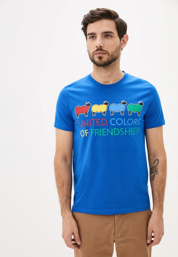 

Футболка United Colors of Benetton, Синий, United Colors of Benetton UN012EMHWZX3