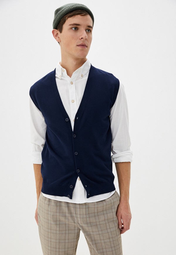 

Жилет United Colors of Benetton, Синий, United Colors of Benetton UN012EMHXAK8