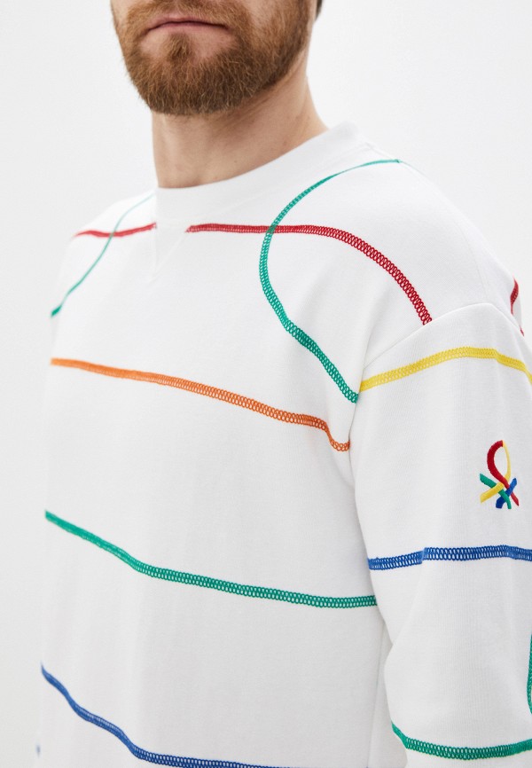 

Свитшот United Colors of Benetton, Белый, United Colors of Benetton UN012EMHXAM4