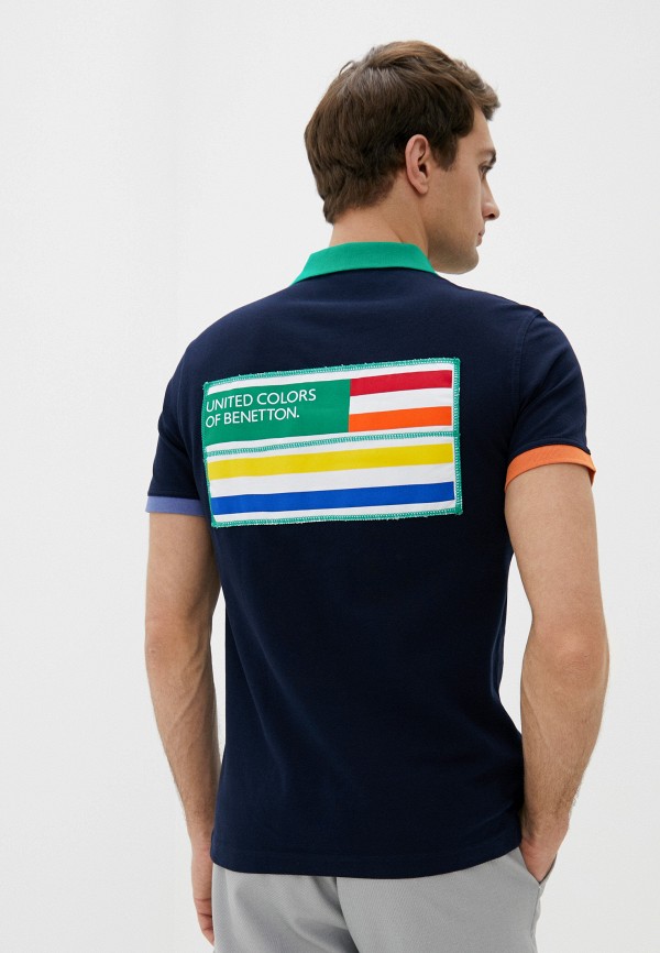 

Поло United Colors of Benetton, Синий, United Colors of Benetton UN012EMHXAW5