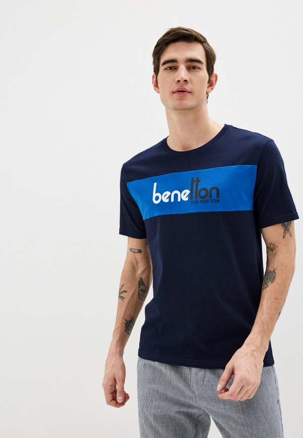 

Футболка United Colors of Benetton, Синий, United Colors of Benetton UN012EMHXAW7