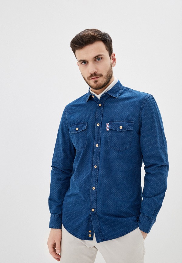 

Рубашка United Colors of Benetton, Синий, United Colors of Benetton UN012EMHXBD6