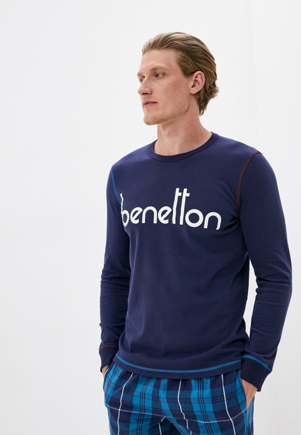 

Лонгслив домашний United Colors of Benetton, Синий
