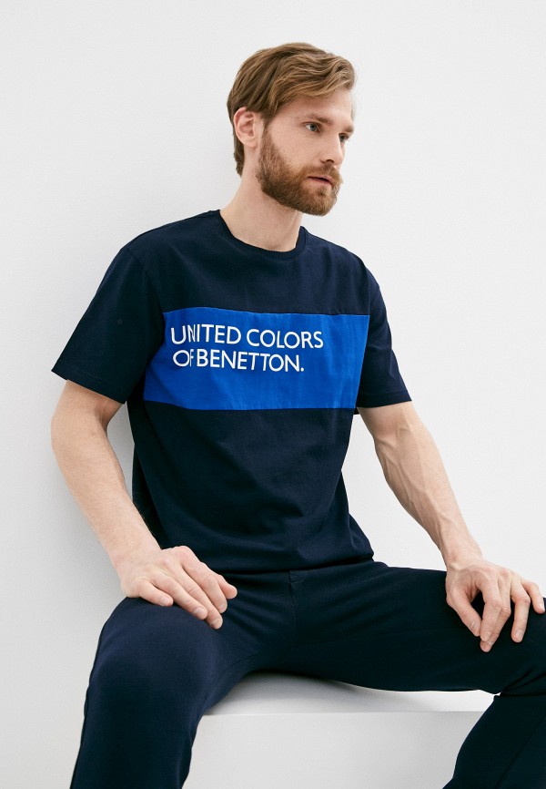 

Футболка United Colors of Benetton, Синий, United Colors of Benetton UN012EMMHEN7
