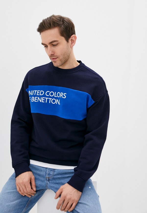 

Свитшот United Colors of Benetton, Синий, United Colors of Benetton UN012EMMHEO3