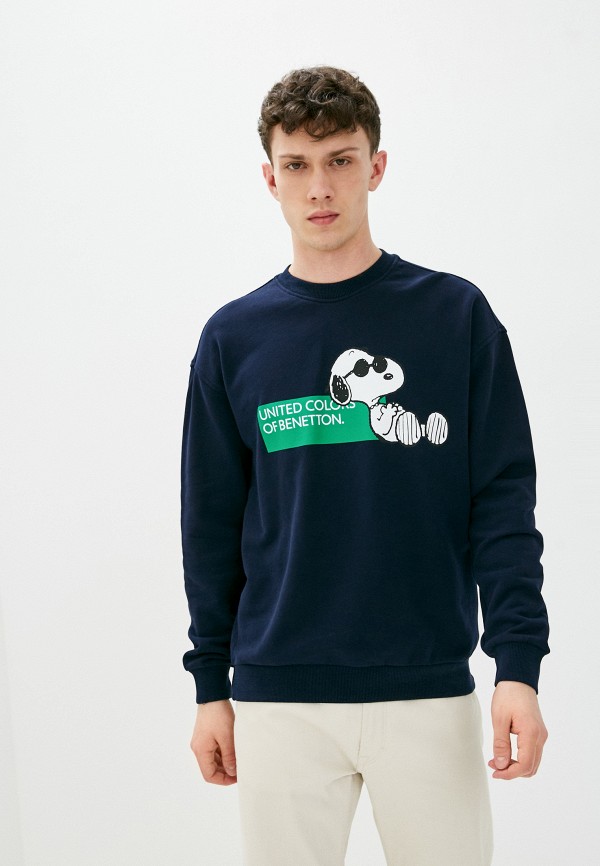 

Свитшот United Colors of Benetton, Синий, United Colors of Benetton UN012EMMHEY3