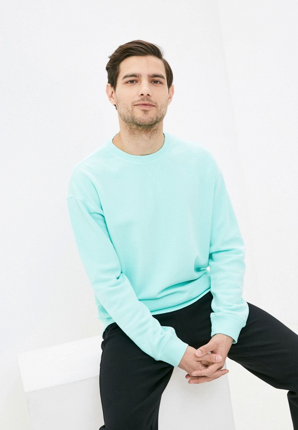 

Свитшот United Colors of Benetton, Бирюзовый, United Colors of Benetton UN012EMMHEY7