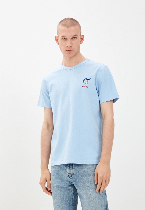 

Футболка United Colors of Benetton, Голубой, United Colors of Benetton UN012EMMHFJ4