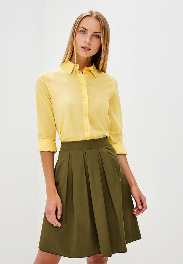 

Рубашка United Colors of Benetton, United Colors of Benetton UN012EWBYJQ2, Желтый