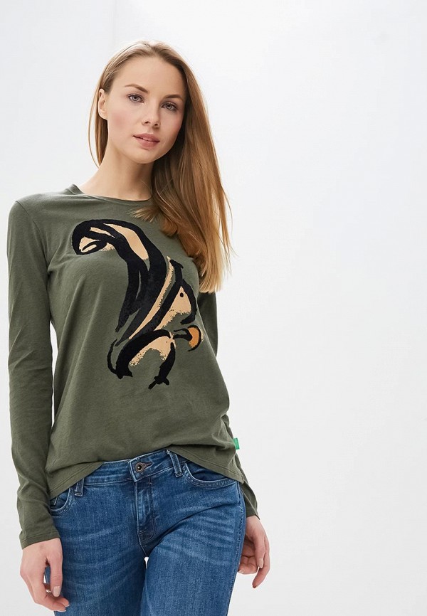 

Лонгслив United Colors of Benetton, United Colors of Benetton UN012EWBYNY7, Хаки