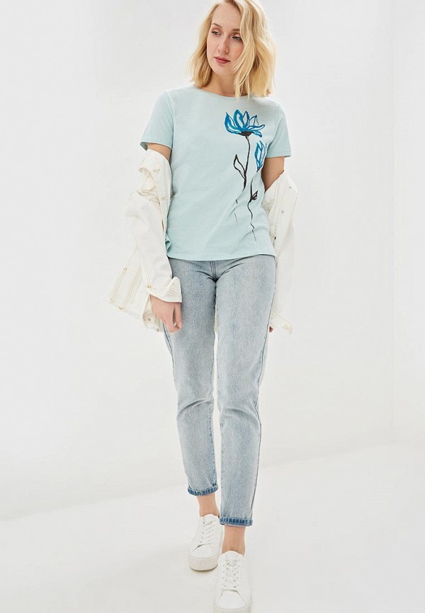 

Футболка United Colors of Benetton; United Colors of Benetton UN012EWDXIT2, Бирюзовый