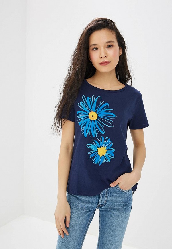 

Футболка United Colors of Benetton, United Colors of Benetton UN012EWDXIT3, Синий