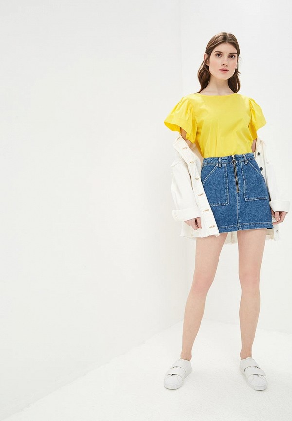 

Блуза United Colors of Benetton; United Colors of Benetton UN012EWDXMM8, Желтый