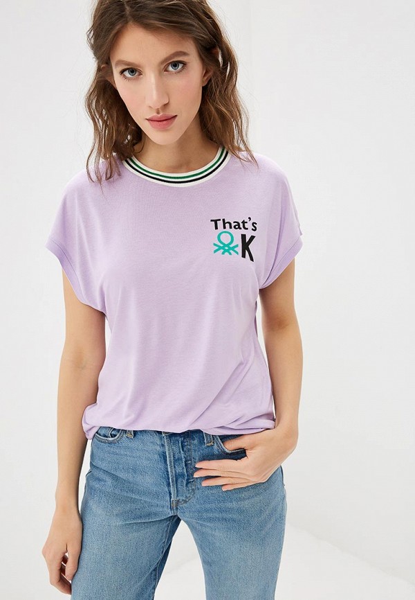 

Футболка United Colors of Benetton, Фиолетовый
