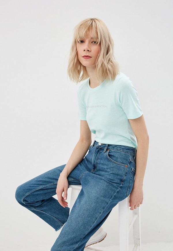 

Футболка United Colors of Benetton, Бирюзовый