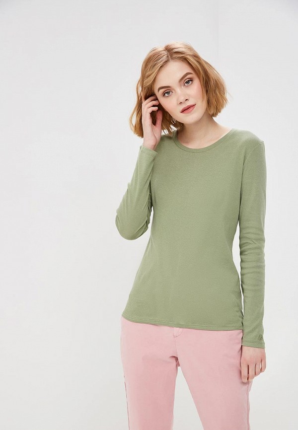 

Лонгслив United Colors of Benetton, Хаки, United Colors of Benetton UN012EWDXNO6
