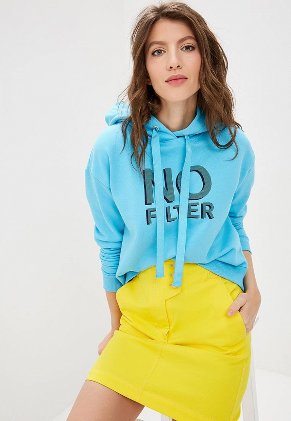 

Худи United Colors of Benetton, United Colors of Benetton UN012EWDXNS8, Голубой