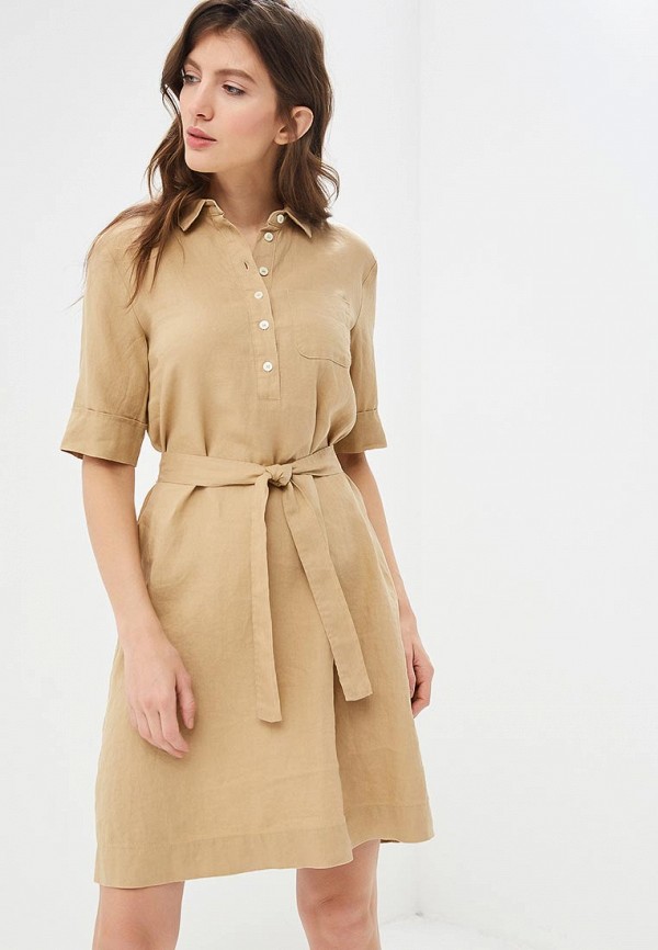 

Платье United Colors of Benetton, Бежевый, United Colors of Benetton UN012EWDXOC1