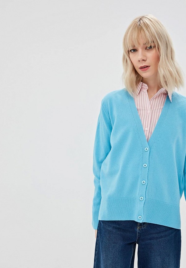 

Кардиган United Colors of Benetton, Голубой, United Colors of Benetton UN012EWDXOG7