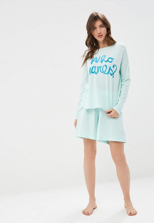 

Лонгслив домашний United Colors of Benetton; United Colors of Benetton UN012EWDXOW4, Бирюзовый