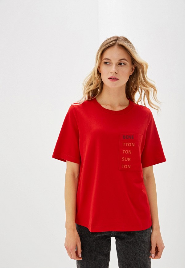 

Футболка United Colors of Benetton, Красный, United Colors of Benetton UN012EWFUXS0