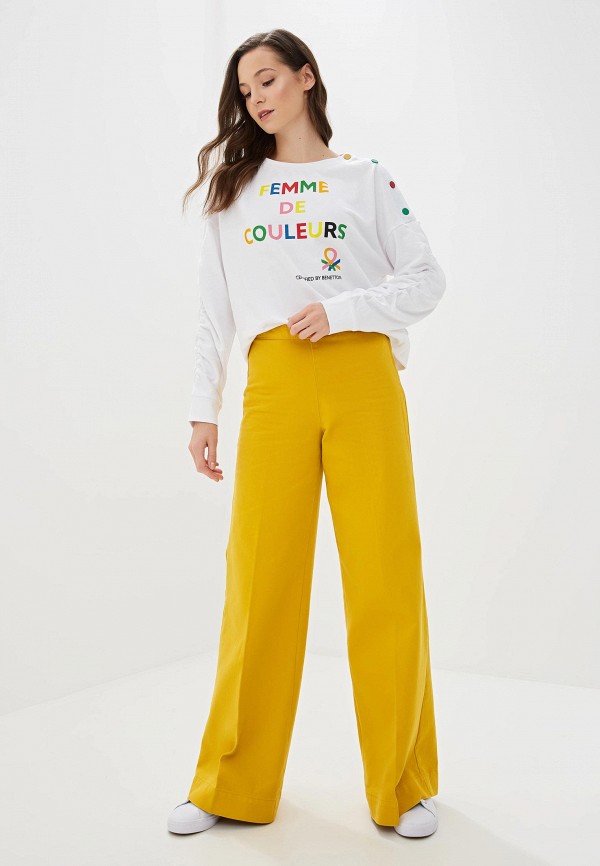 

Свитшот United Colors of Benetton, Белый, United Colors of Benetton UN012EWFUXS6