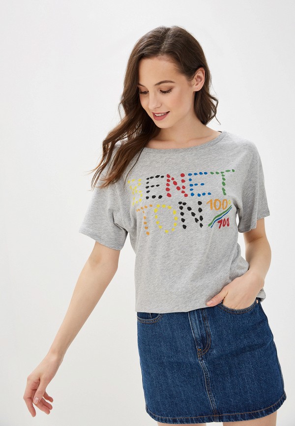 

Футболка United Colors of Benetton, Серый, United Colors of Benetton UN012EWFUXS8