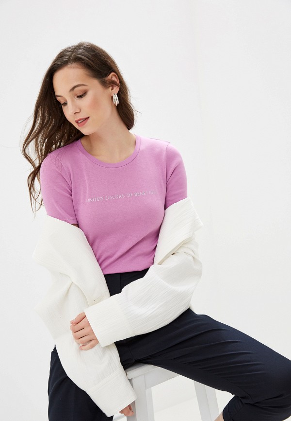 

Футболка United Colors of Benetton, Фиолетовый