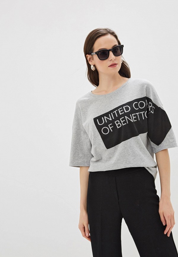 

Футболка United Colors of Benetton, Серый, United Colors of Benetton UN012EWFUYJ5
