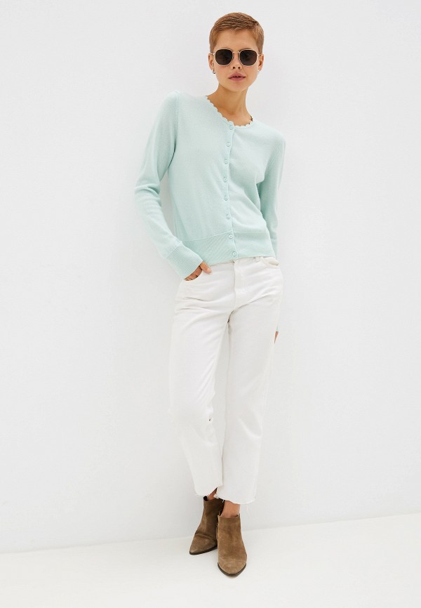 

Кардиган United Colors of Benetton, Бирюзовый, United Colors of Benetton UN012EWFUZF2