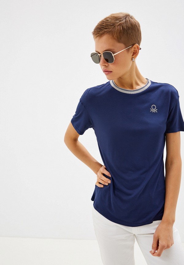 

Футболка United Colors of Benetton, Синий, United Colors of Benetton UN012EWFUZV2